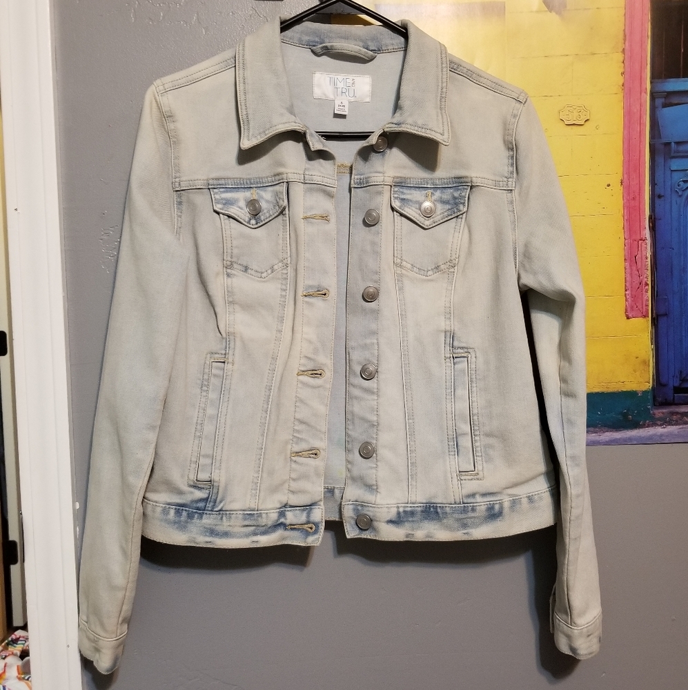 SALE! 2ร HP๐ Handpainted Denim Jacket Abstract - Picture 2 of 7